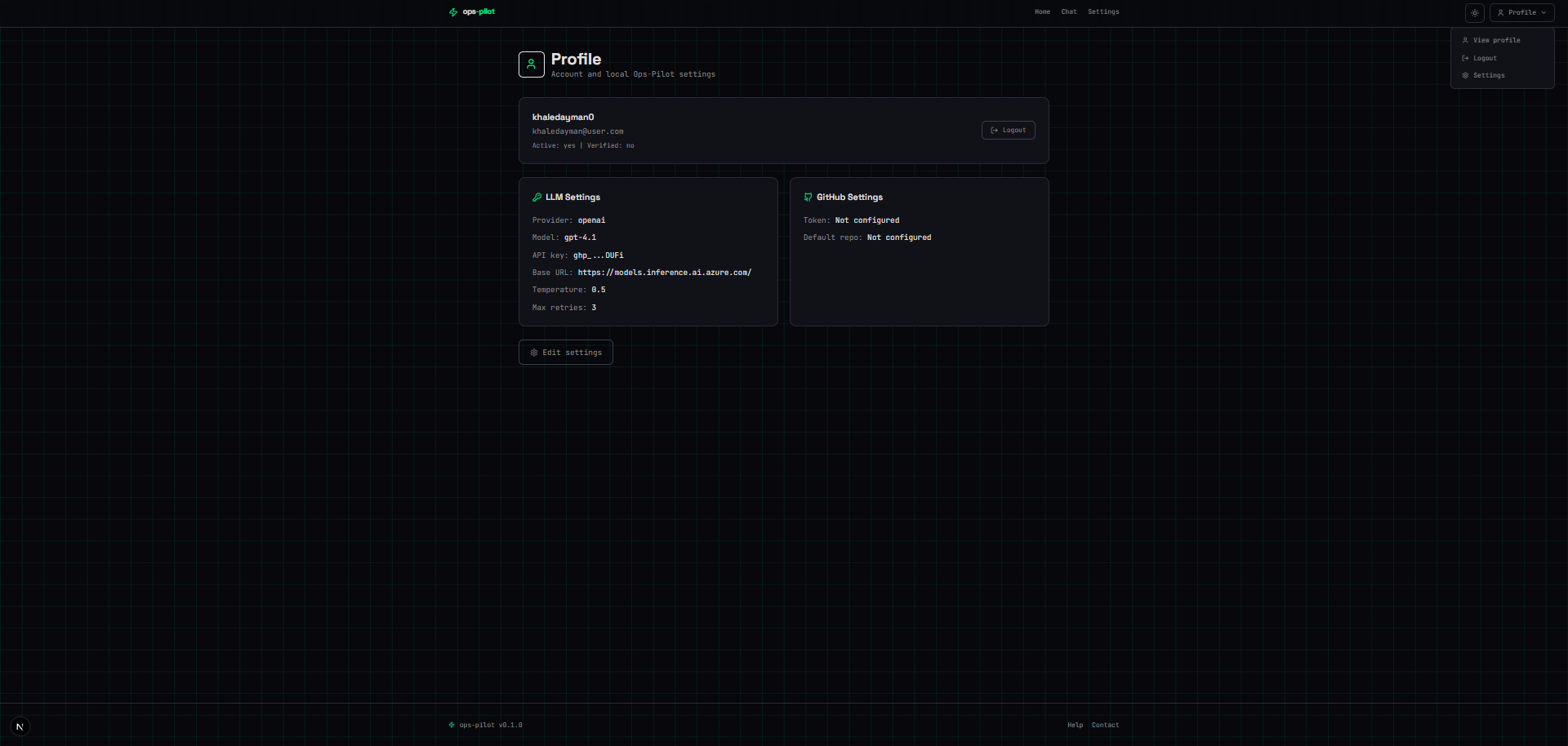 Profile Vierw