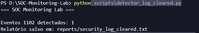 Security Log Cleared