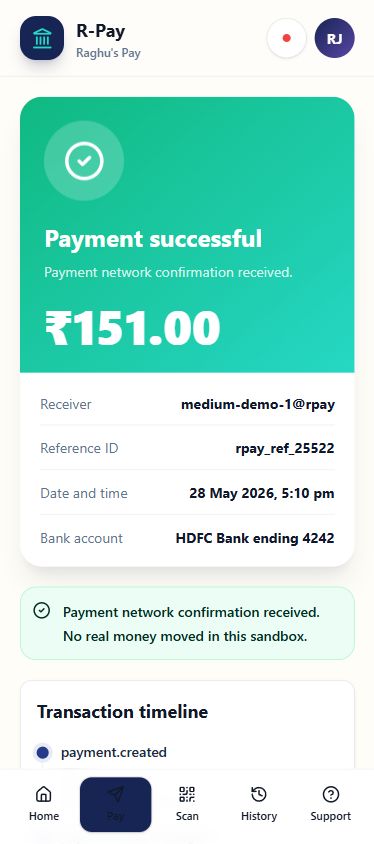 R-Pay status