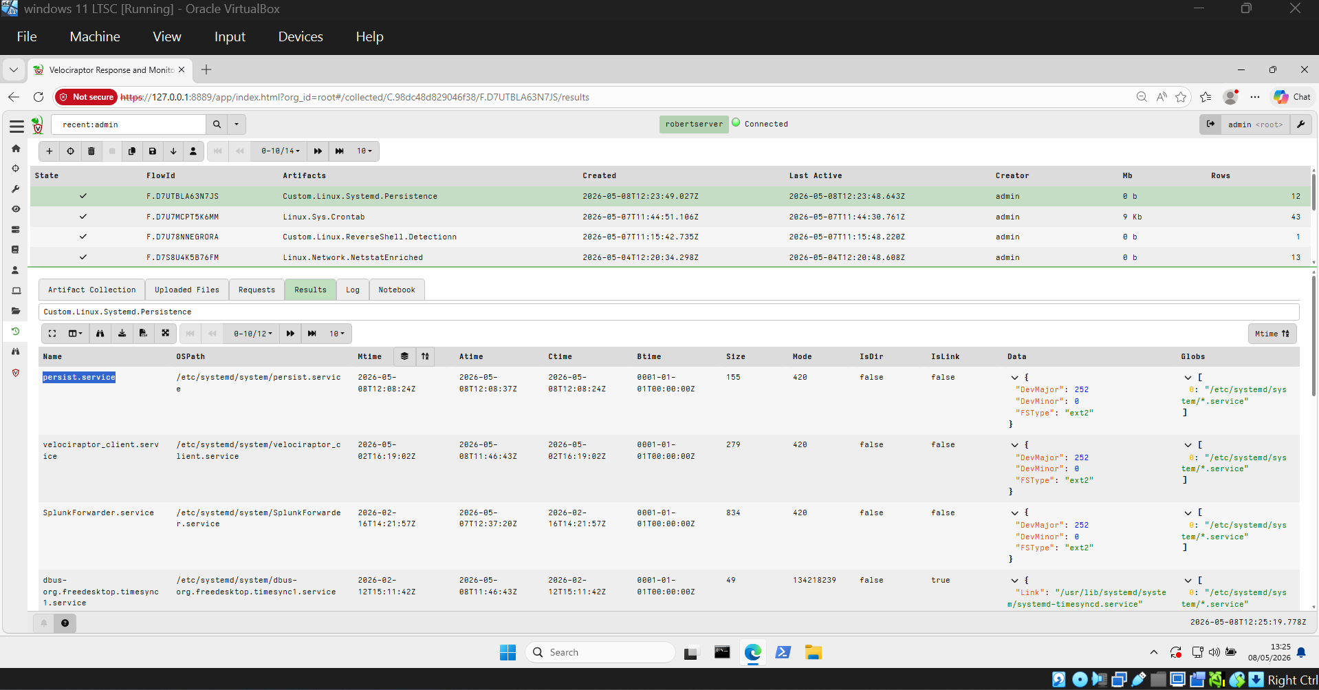 Detected systemd persistence 2