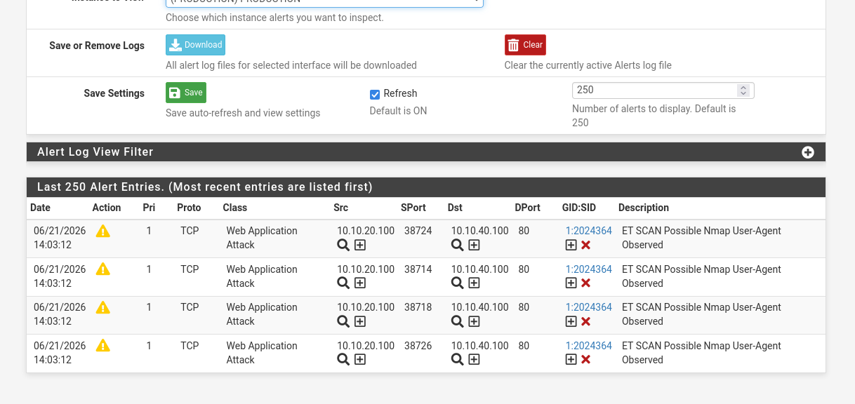 Suricata 告警:ET SCAN Possible Nmap User-Agent,SID 2024364
