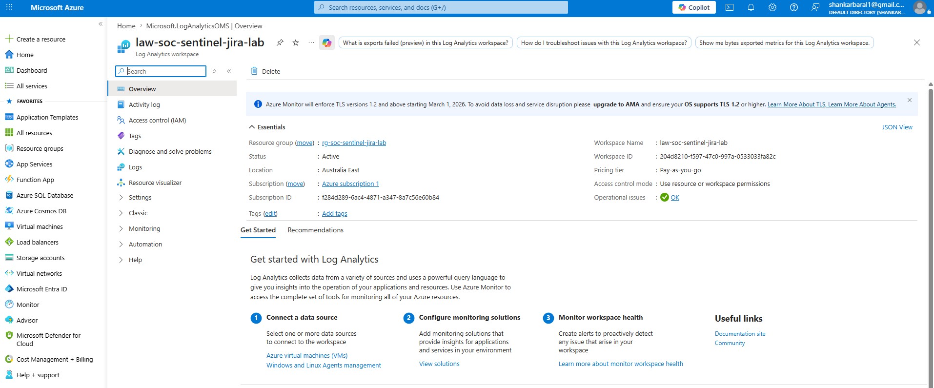 Log Analytics Workspace