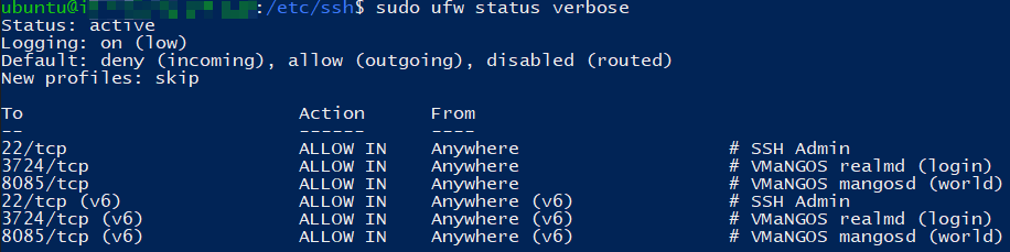 ufw 防火墙