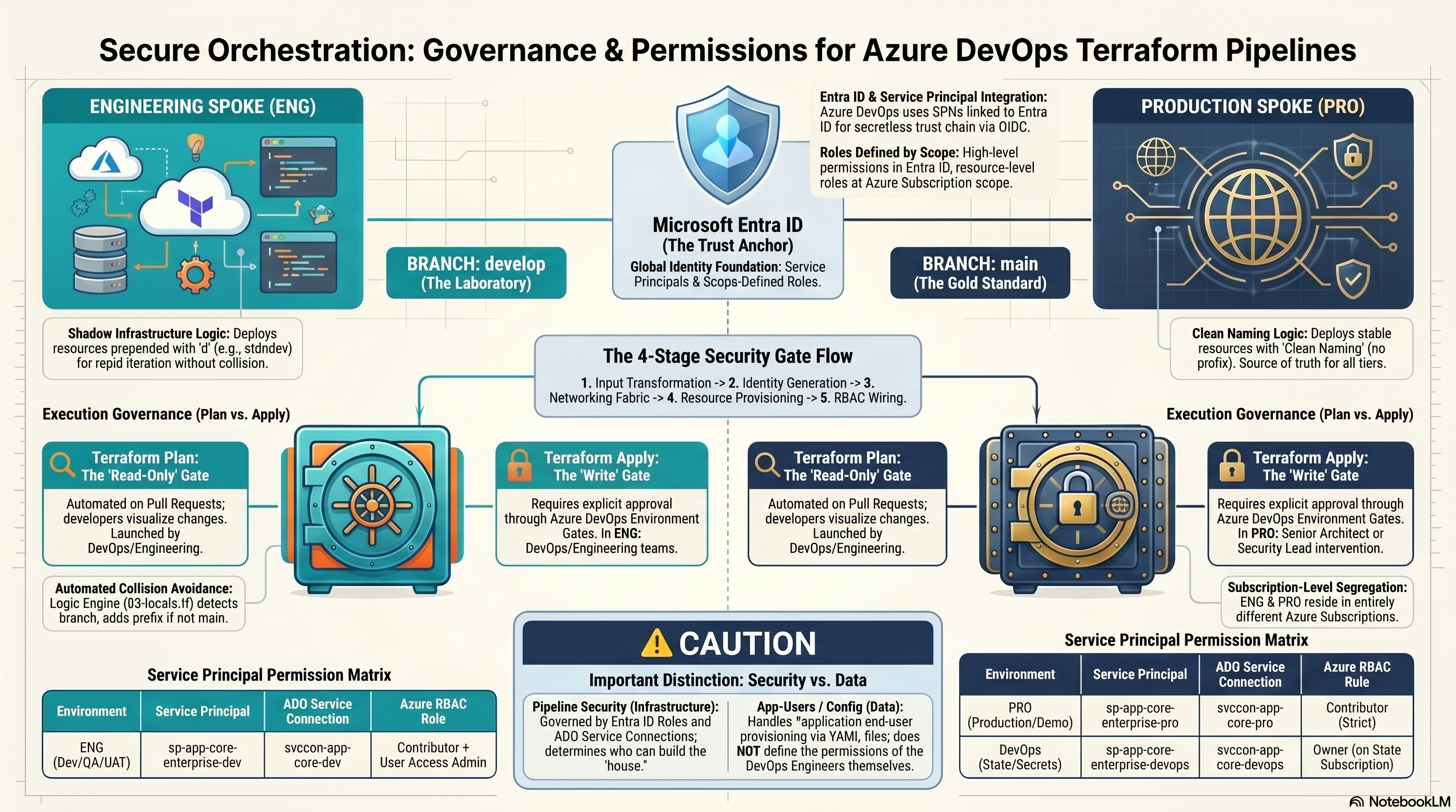 Azure DevOps Secure Infrastructure Governance and Permissions