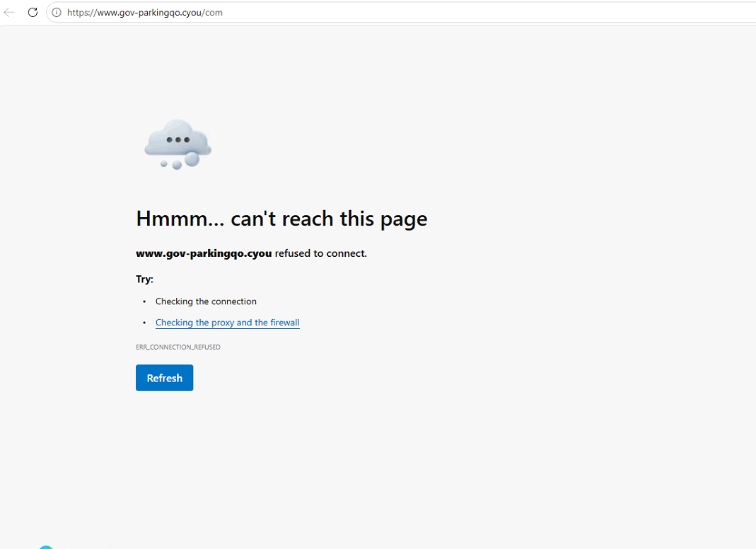 Site Unreachable