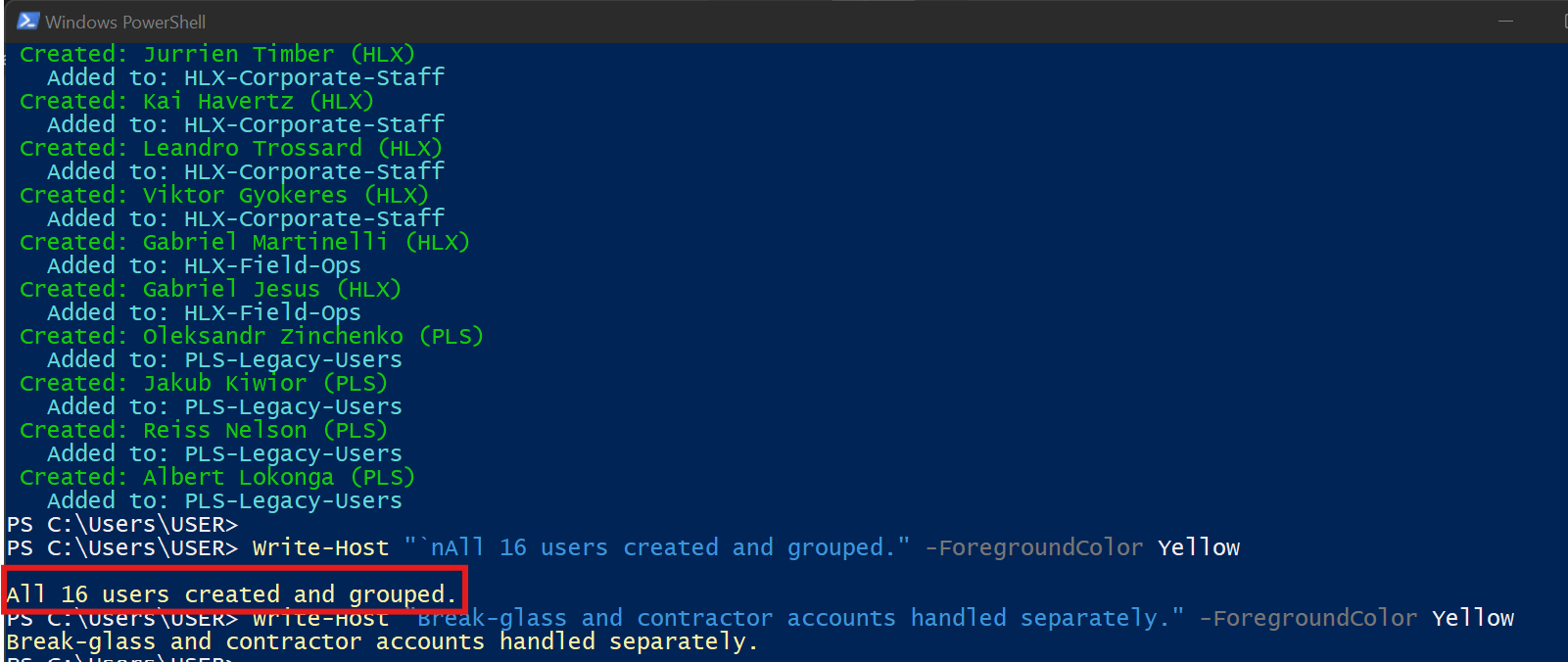 PowerShell 创建