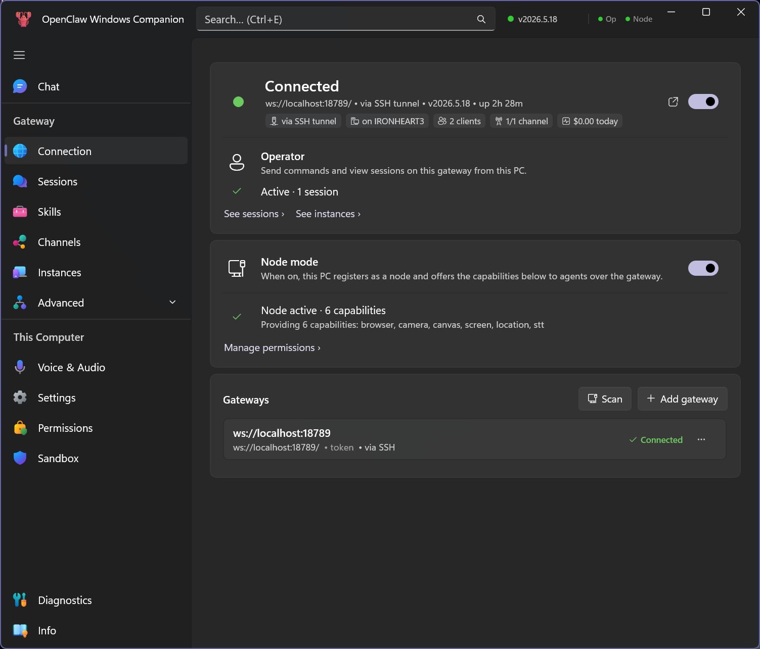 OpenClaw Windows Hub 指挥中心