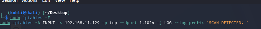iptables 日志记录规则