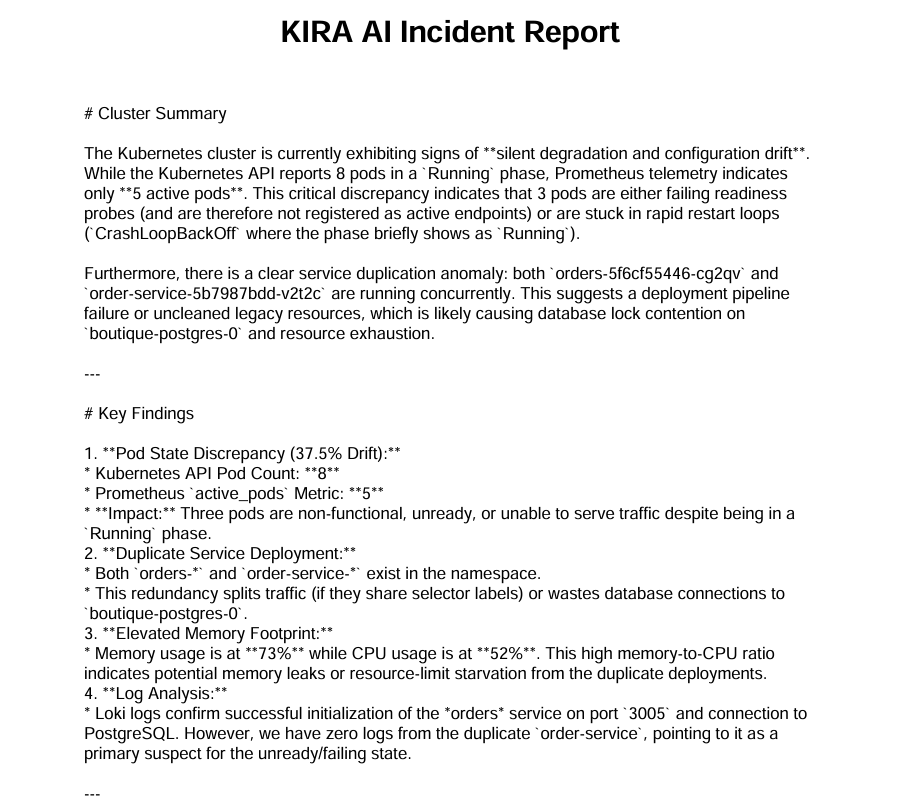 AI Incident Report