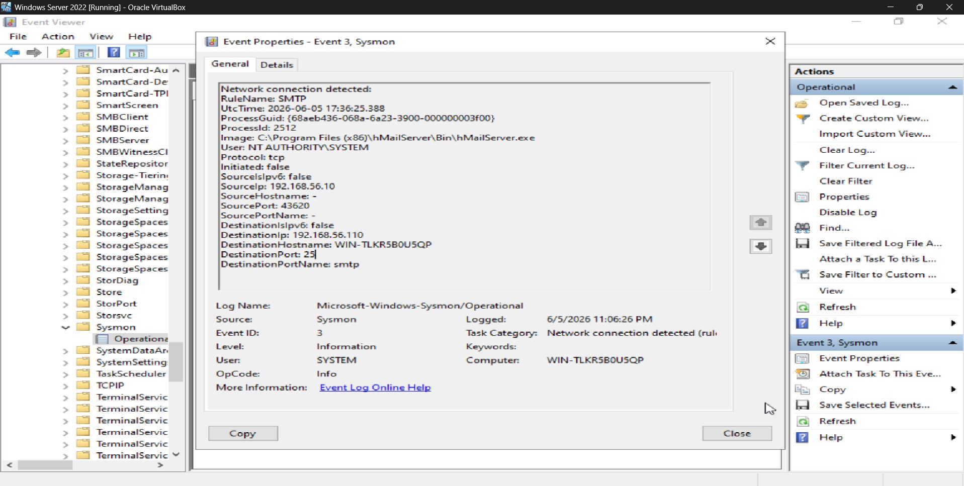 Sysmon Network Connection Events