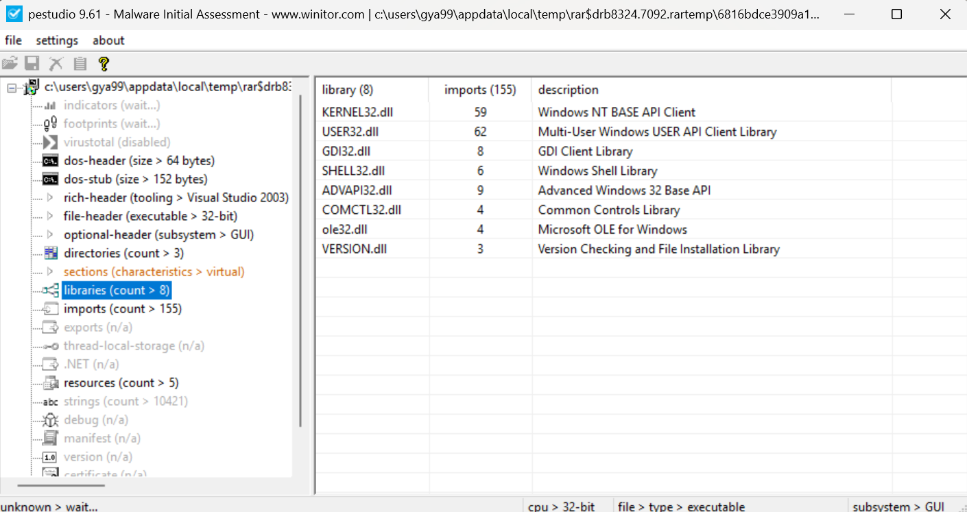 VirusTotal 检测结果