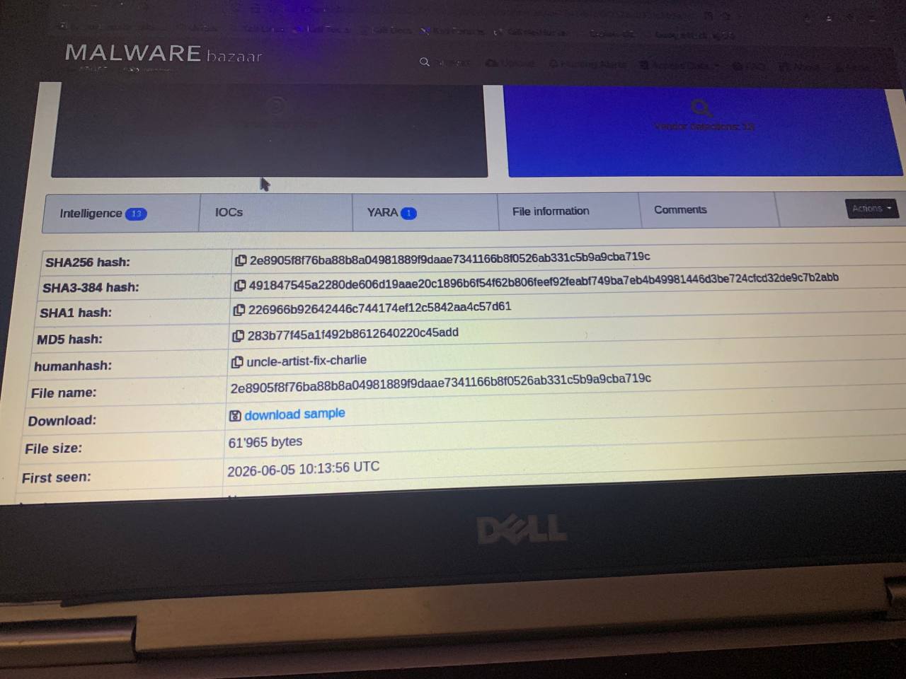 MalwareBazaar 样本