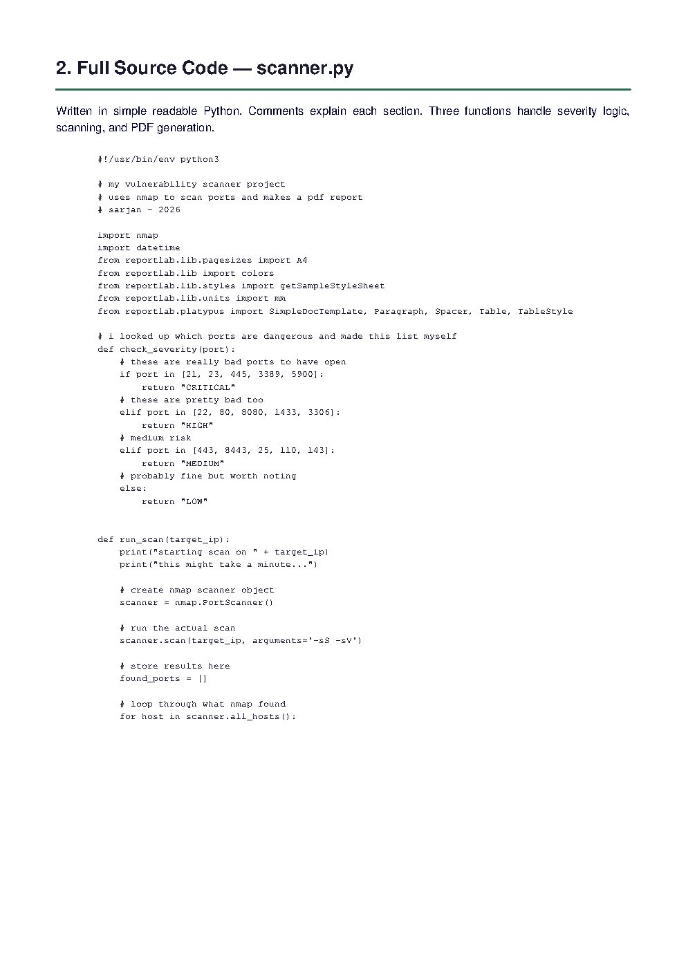 Report page 3