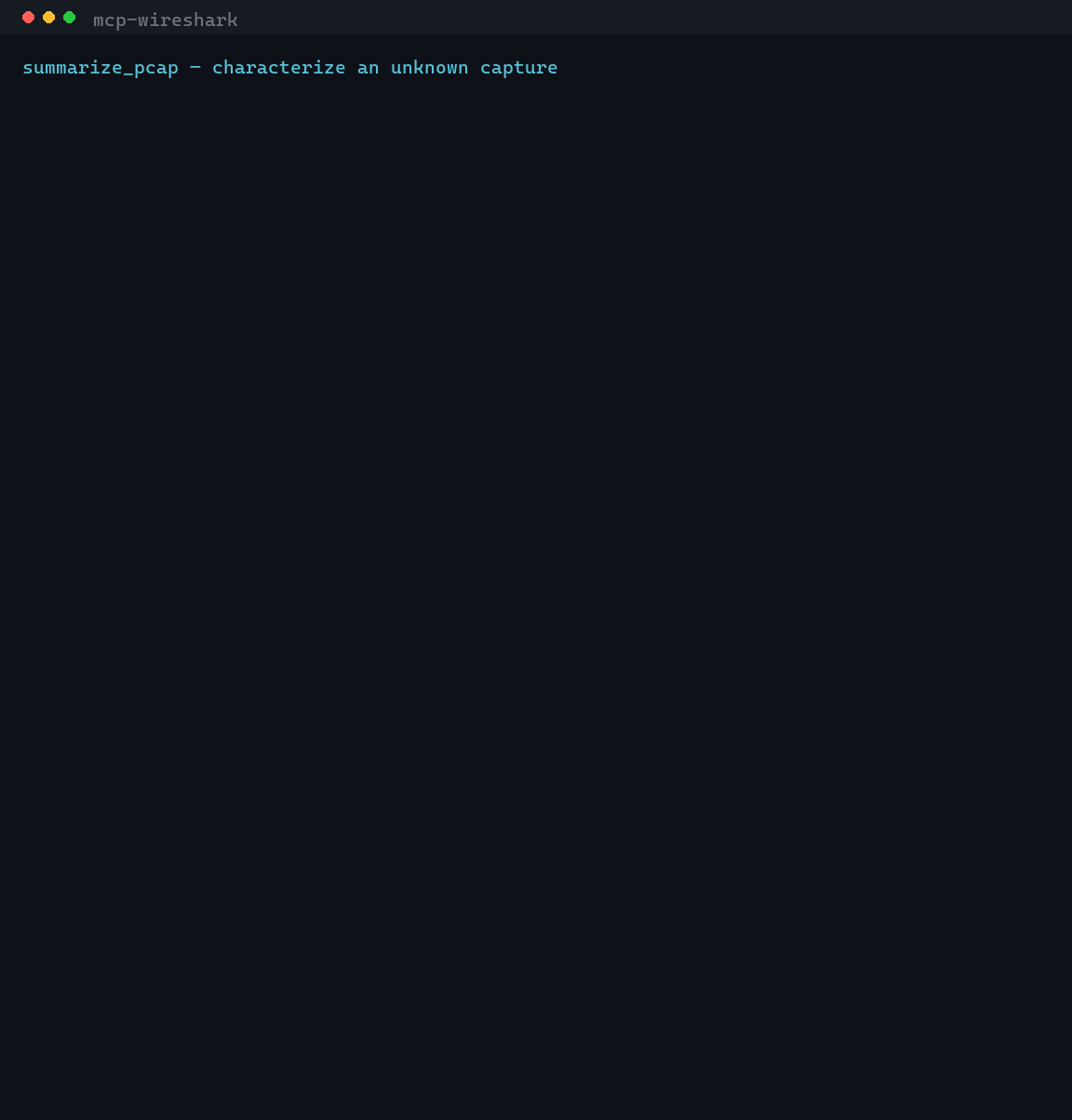 summarize_pcap 演示
