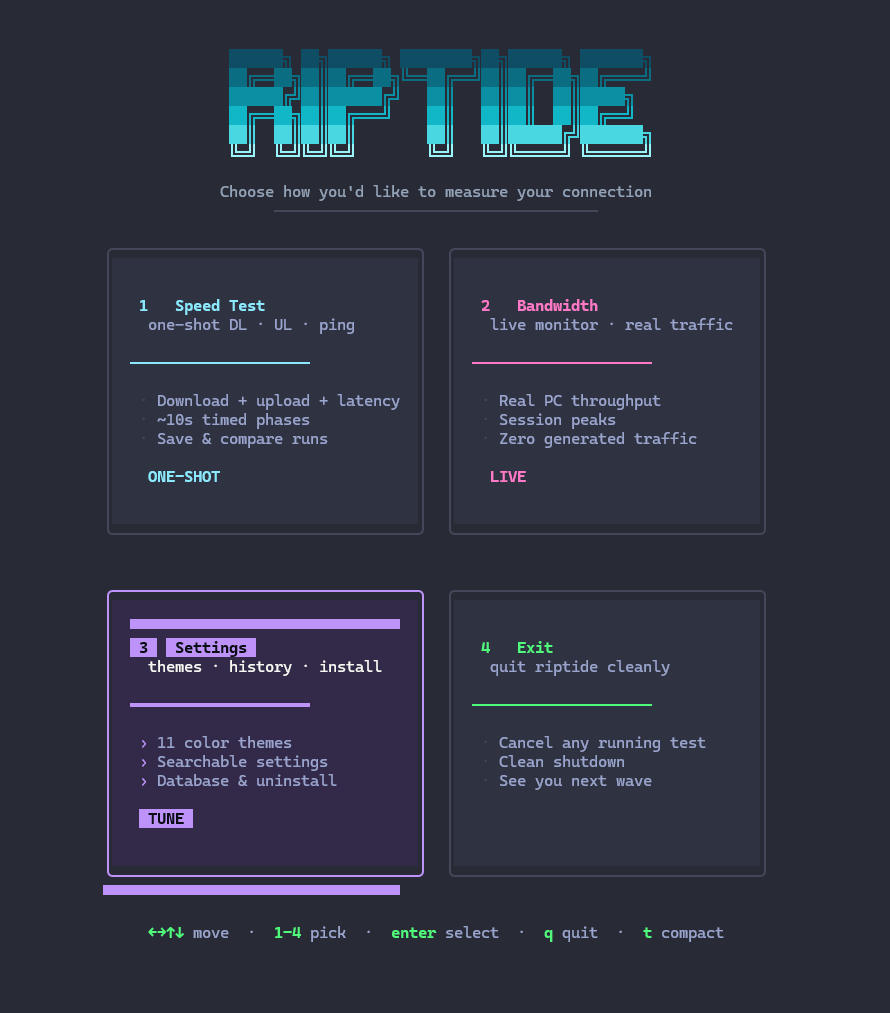 Main menu
