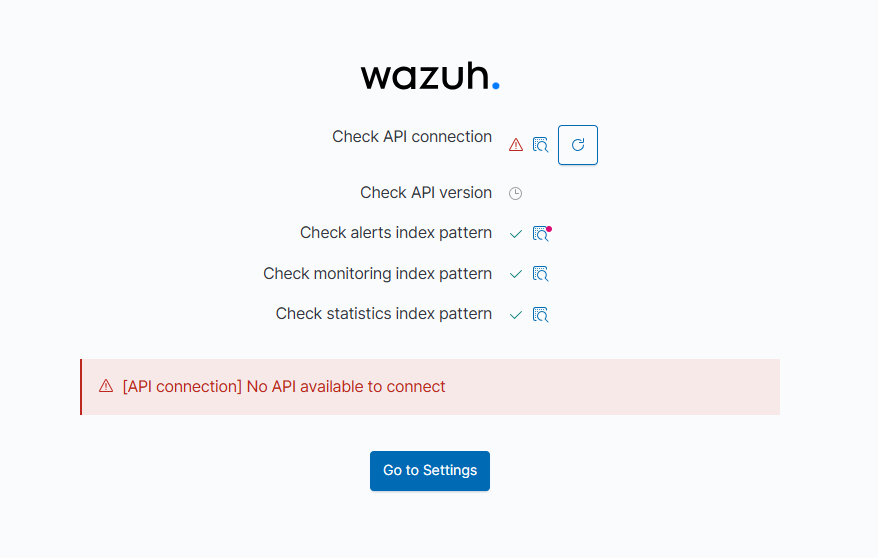 API 连接错误