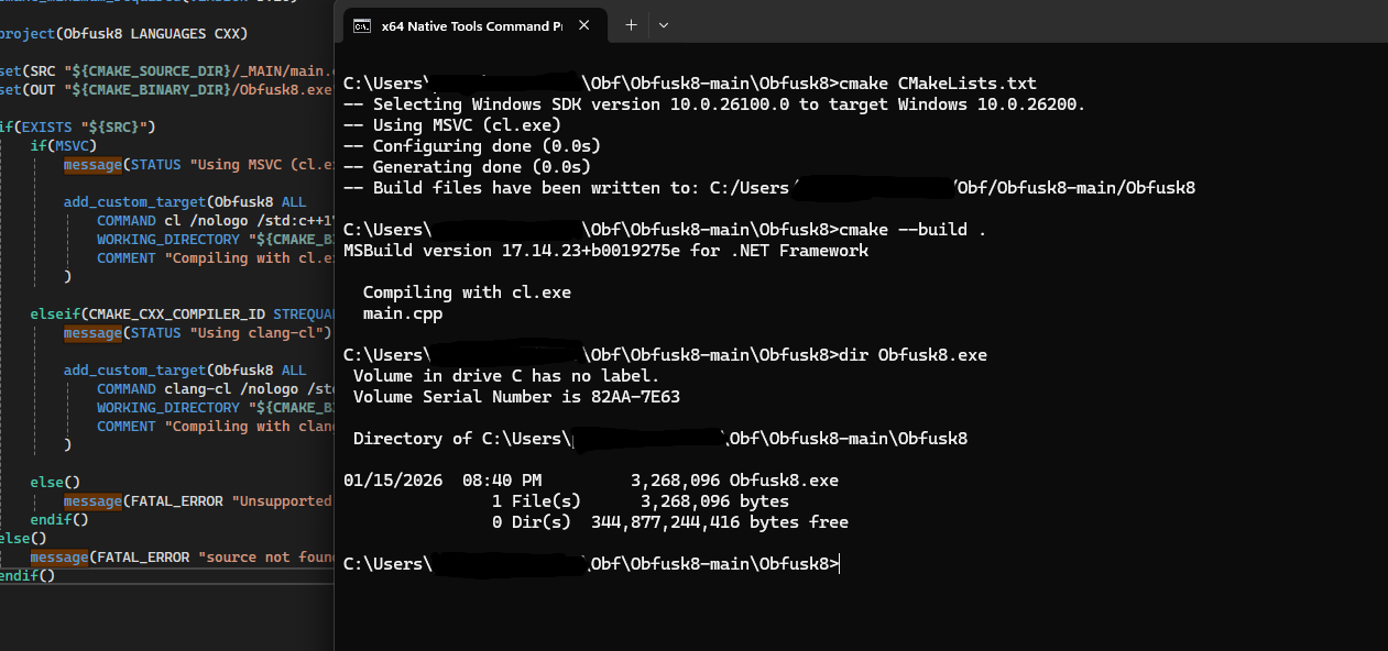 VS 2022 的 x64 本机工具命令提示符