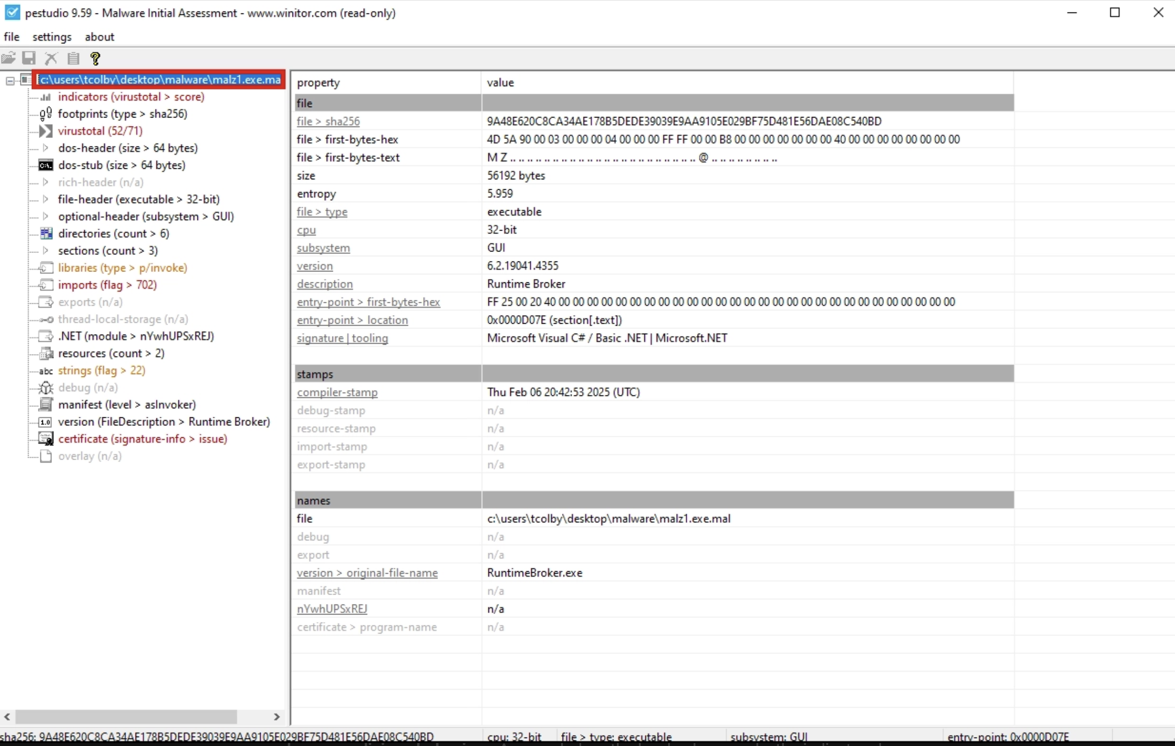 PEStudio Overview