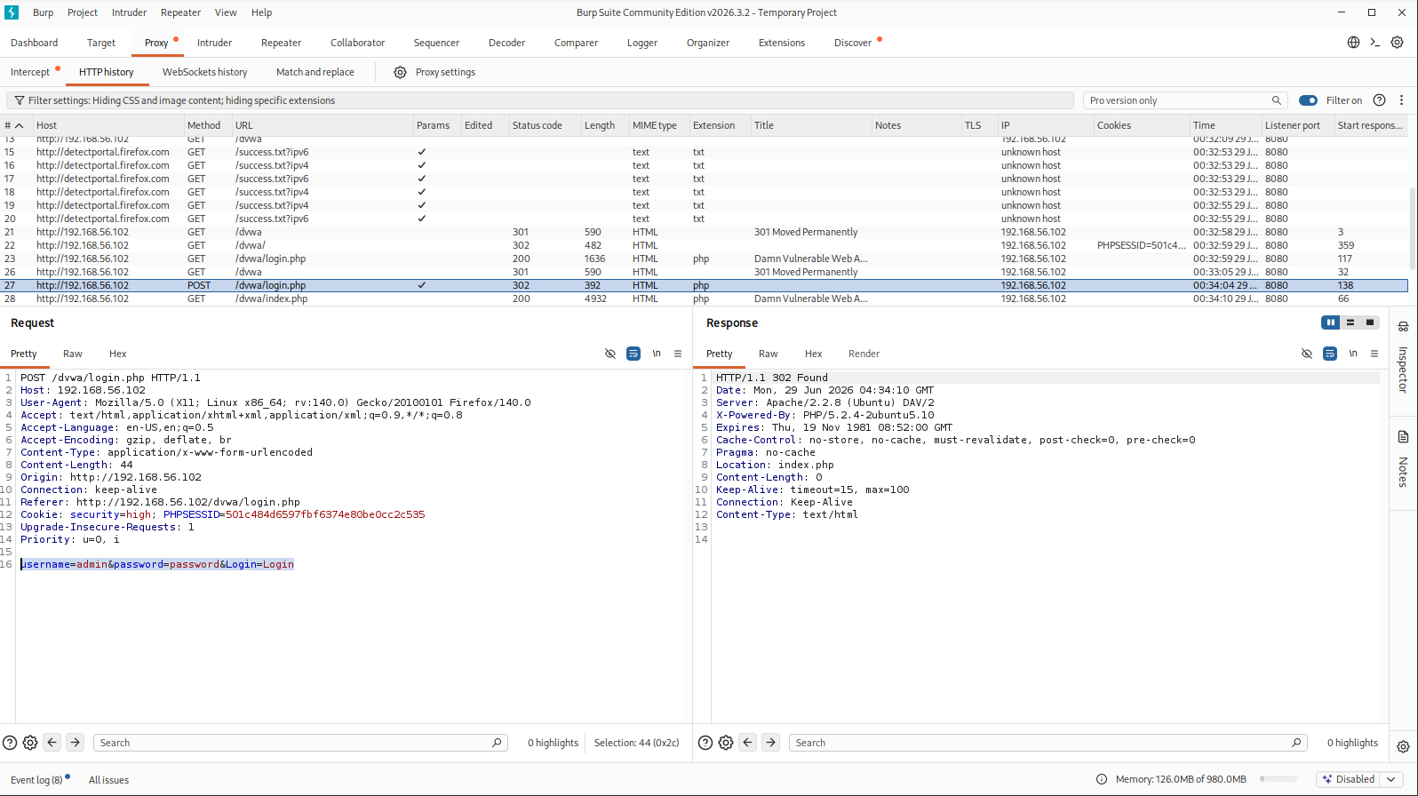 Burp Suite 捕获