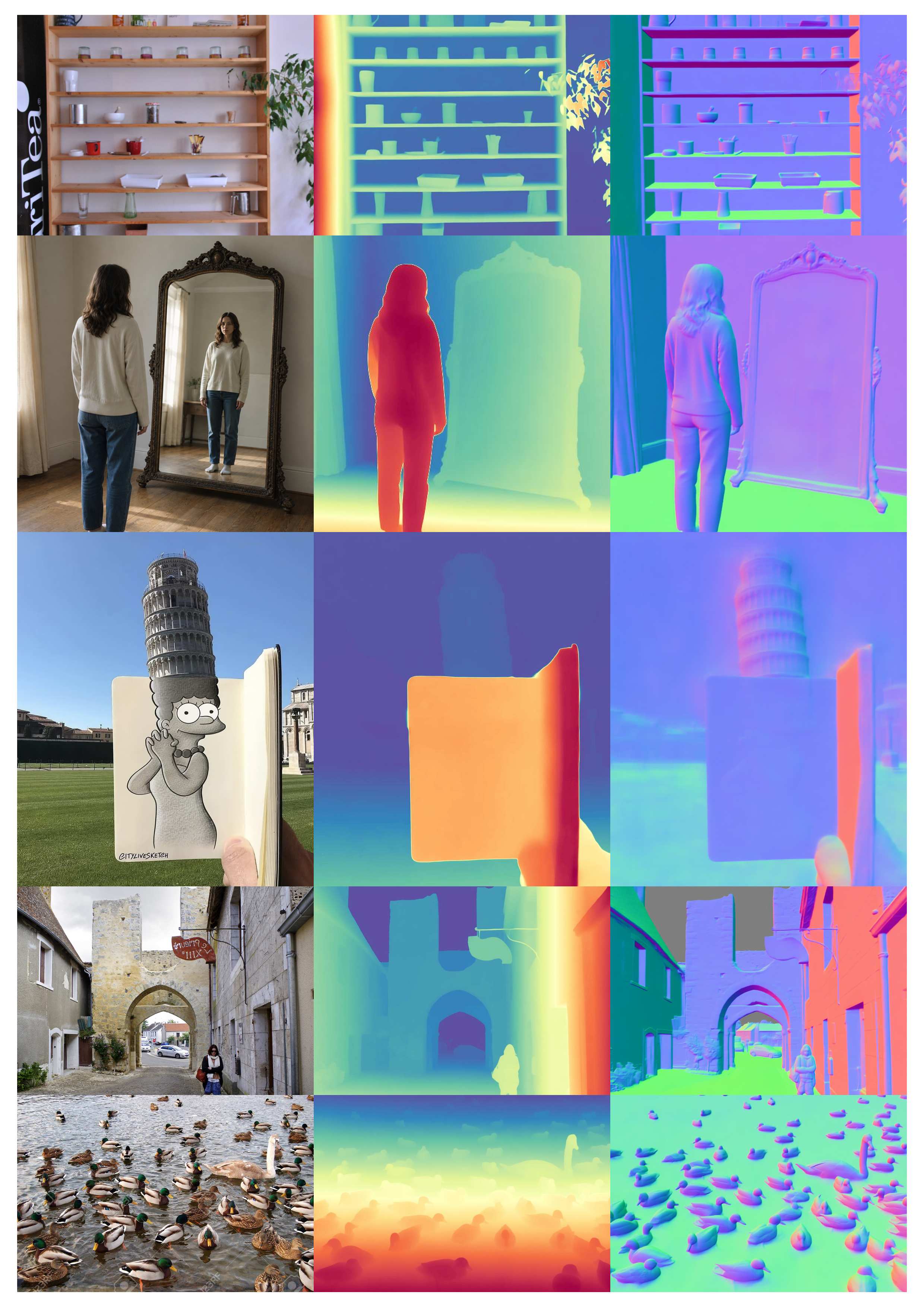 dense geometric prediction depth and normal cases