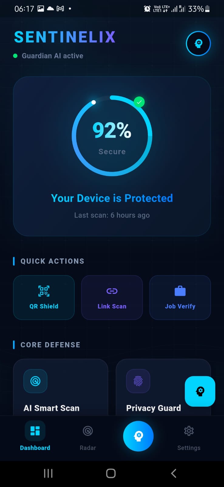 Sentinelix Dashboard
