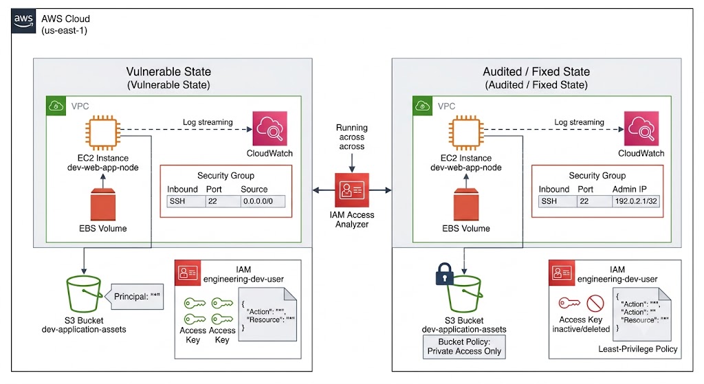 AWS Security Audit Architecture Diagram