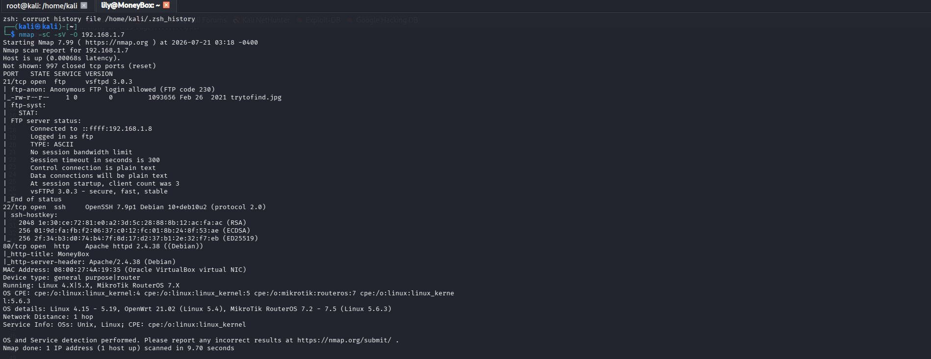 nmap scean