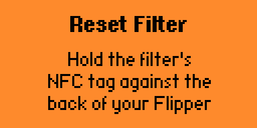 Hold the filter tag to the back