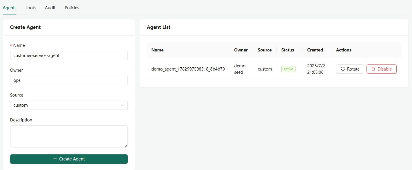 Agent 注册表