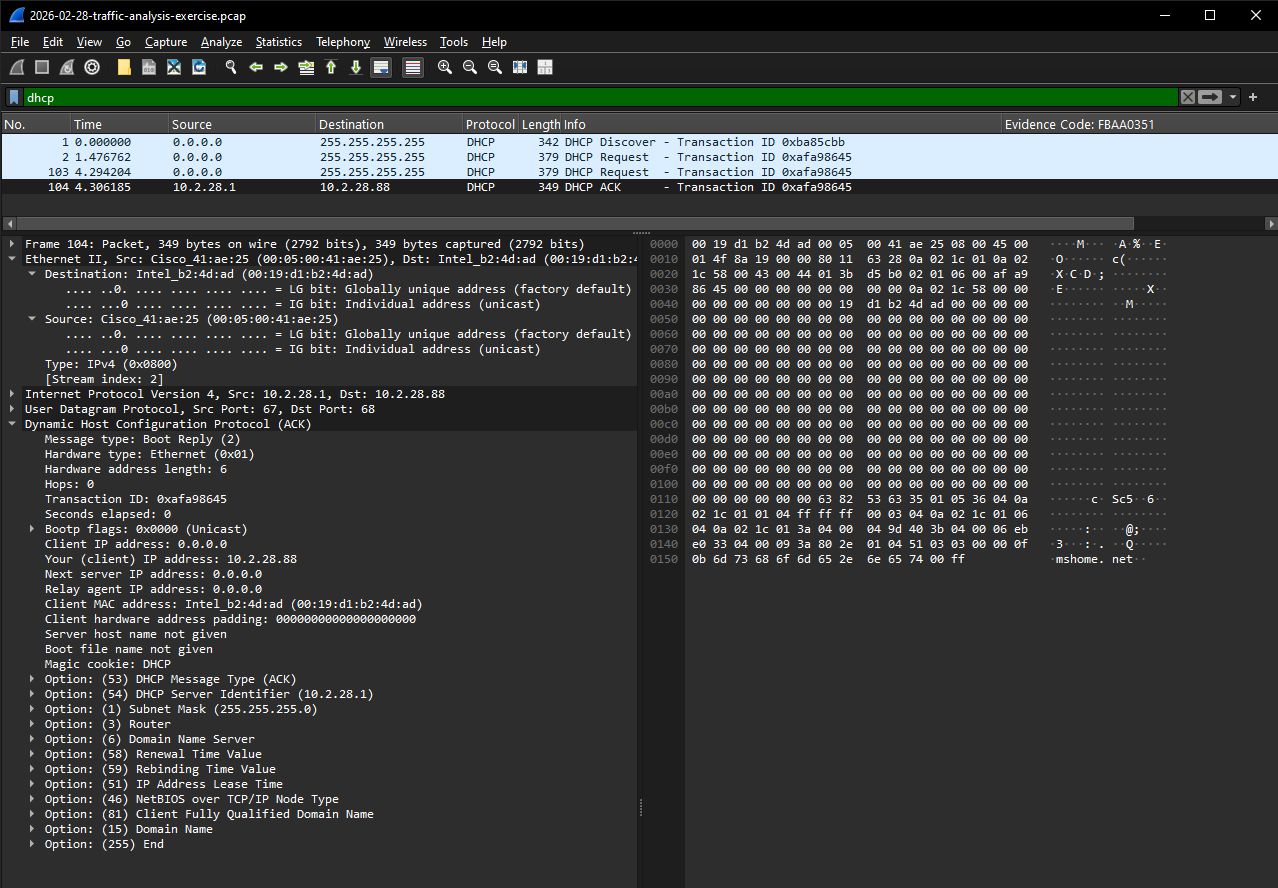 DHCP Packet Analysis