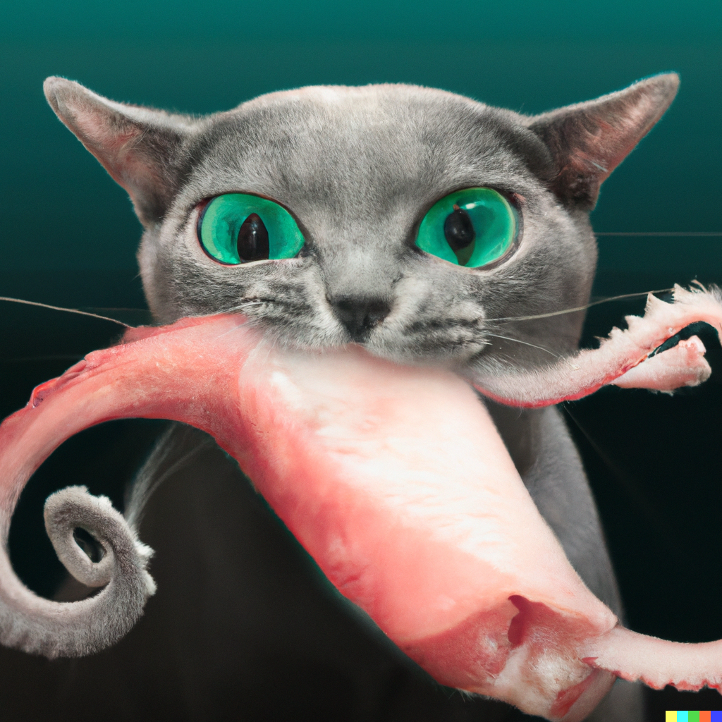 ai_generated_squid_gets_eaten_by_a_cute_cat