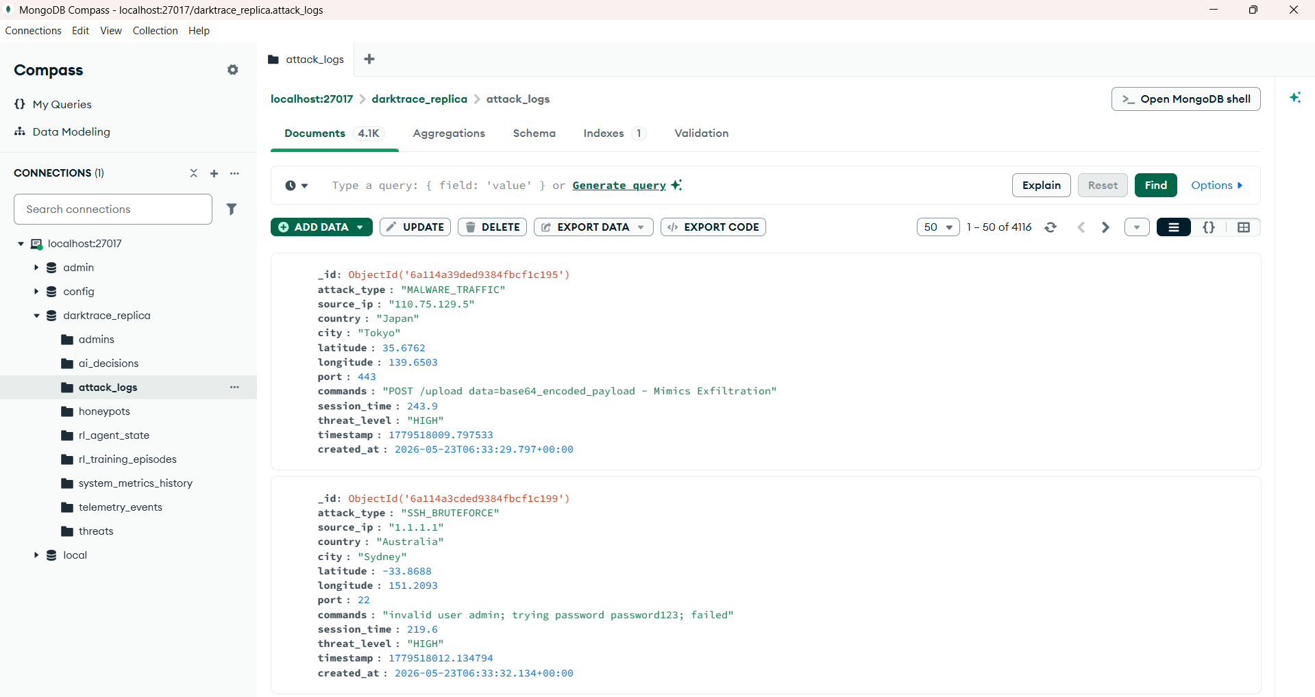 Threat Database