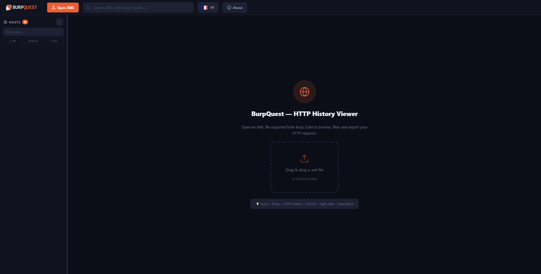 BurpQuest Interface