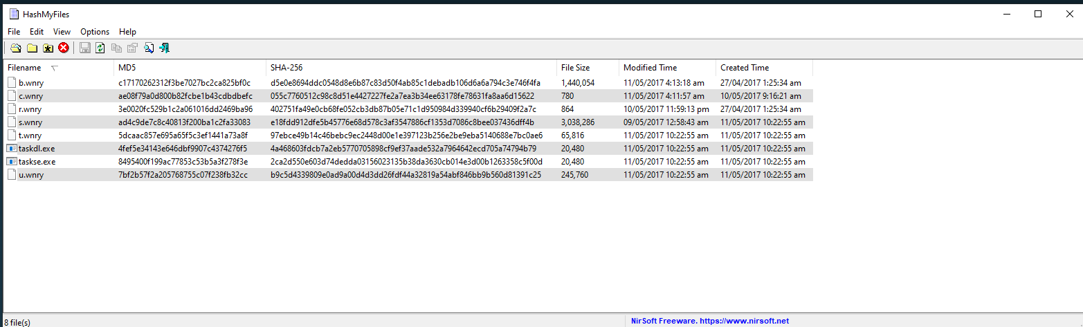 Component hashes