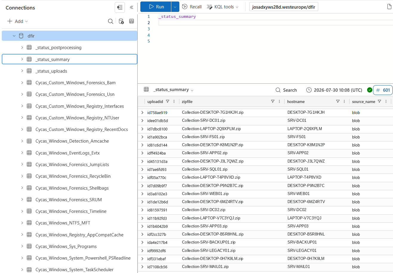 Azure Data Explorer 中的结构化数据