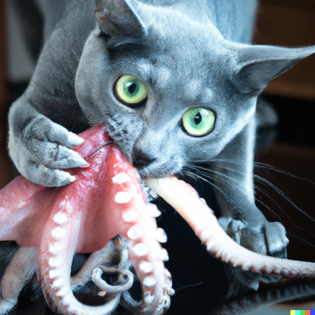 ai_generated_squid_gets_eaten_by_a_cute_cat