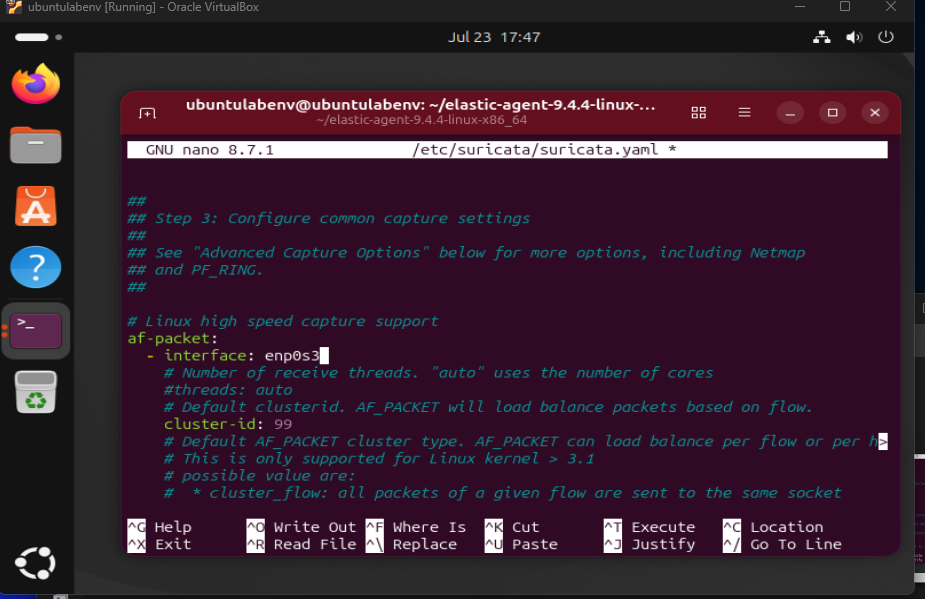 Suricata YAML 接口绑定