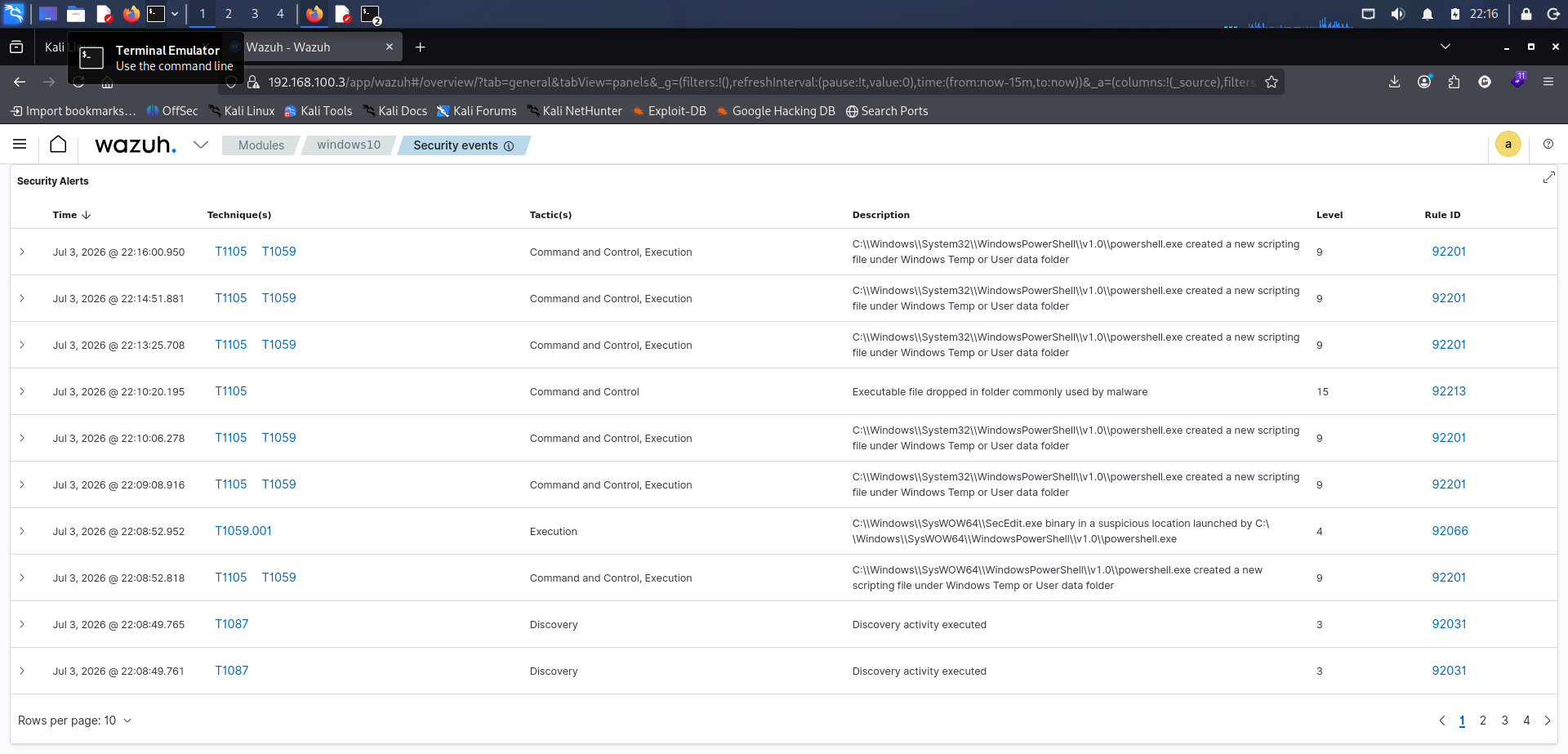 Sysmon 检测结果详情