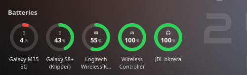 Battery Widget 桌面展示