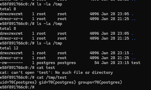 show-code-executing-in-container