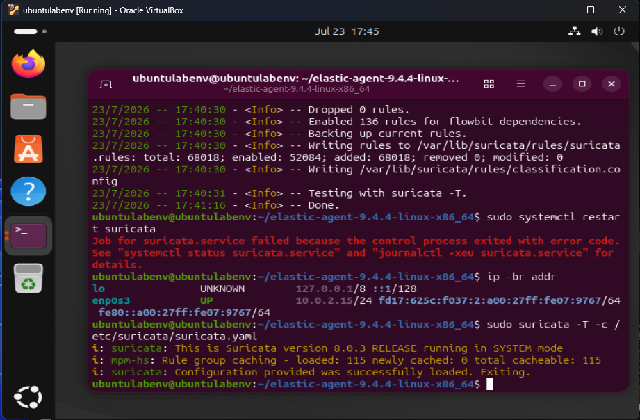 Suricata YAML 测试通过