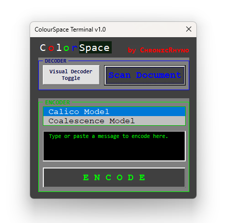 ColorSpace VBA 终端预览