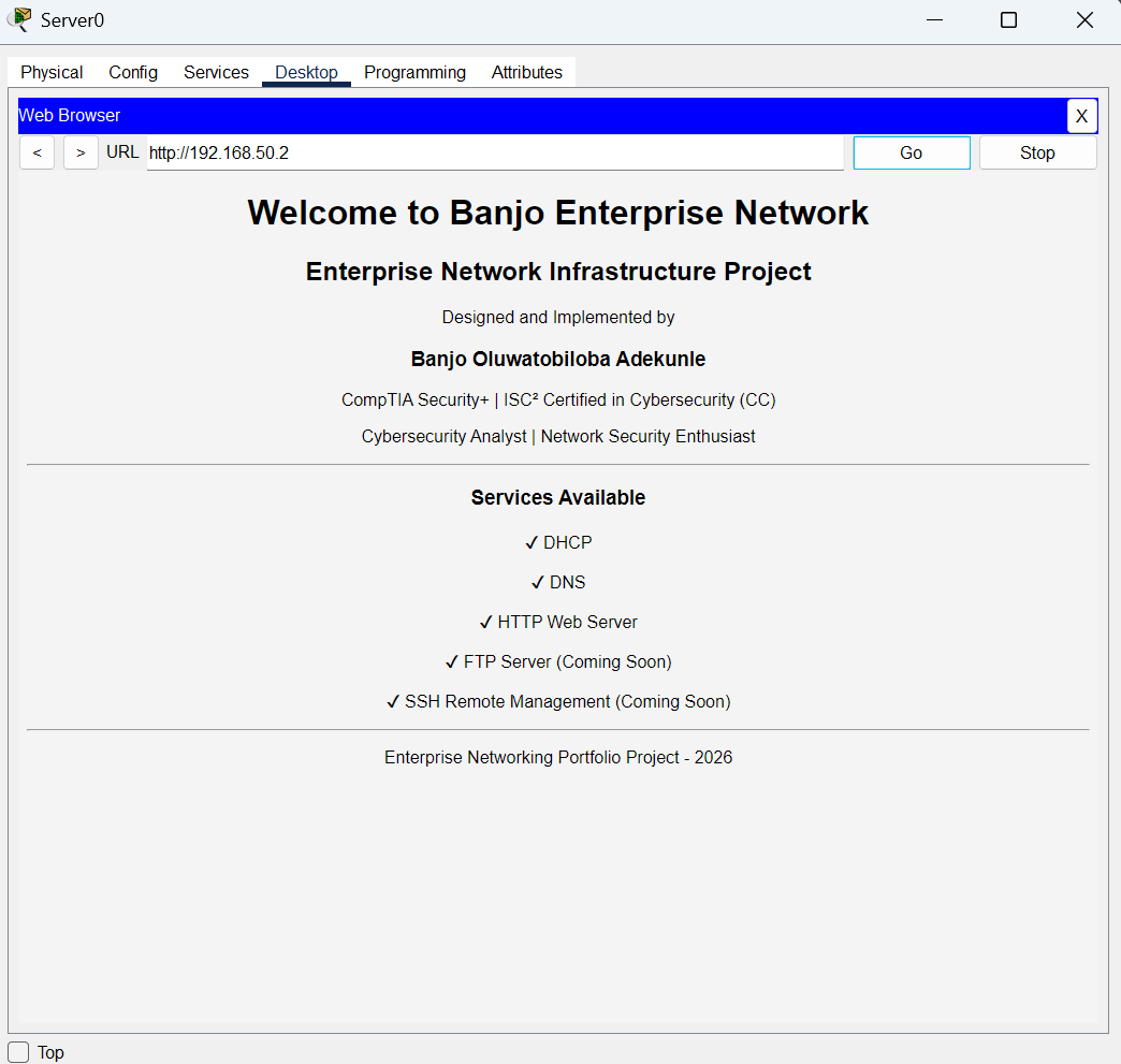 HTTP Web 服务器测试