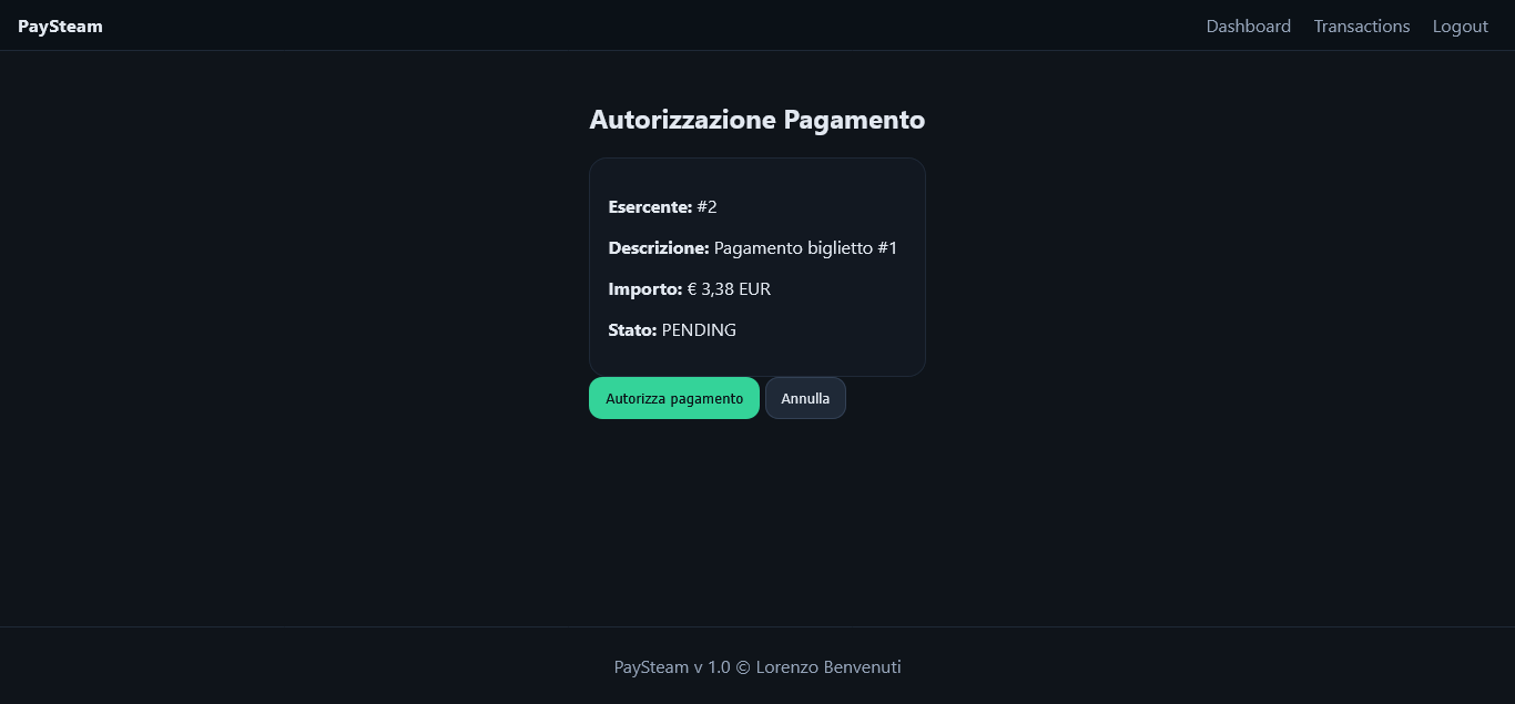 PaySteam 审批