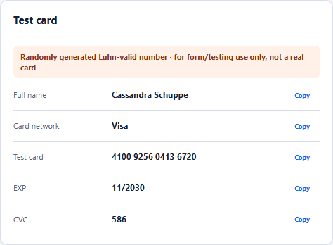 United States sandbox card data