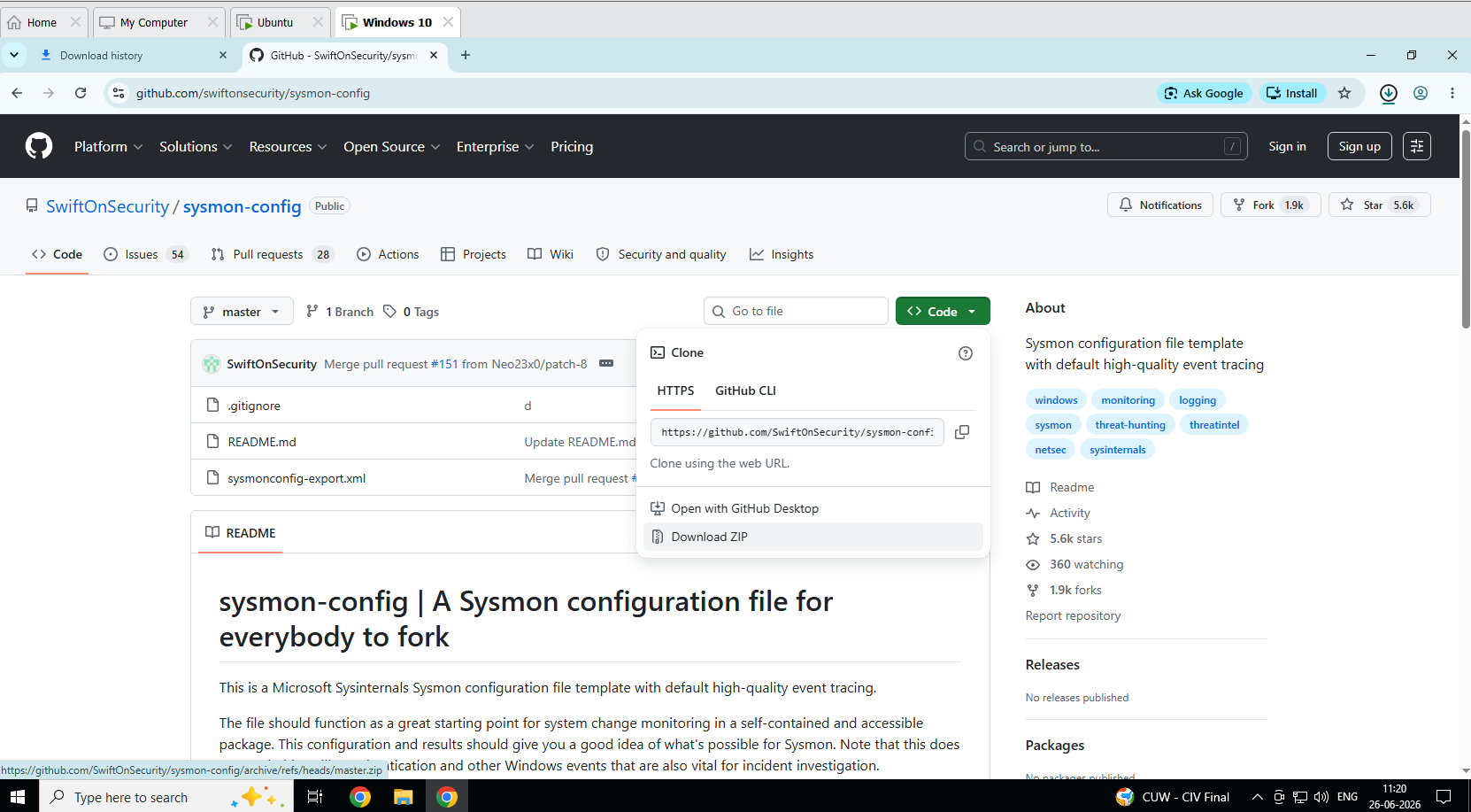 Sysmon Config 下载