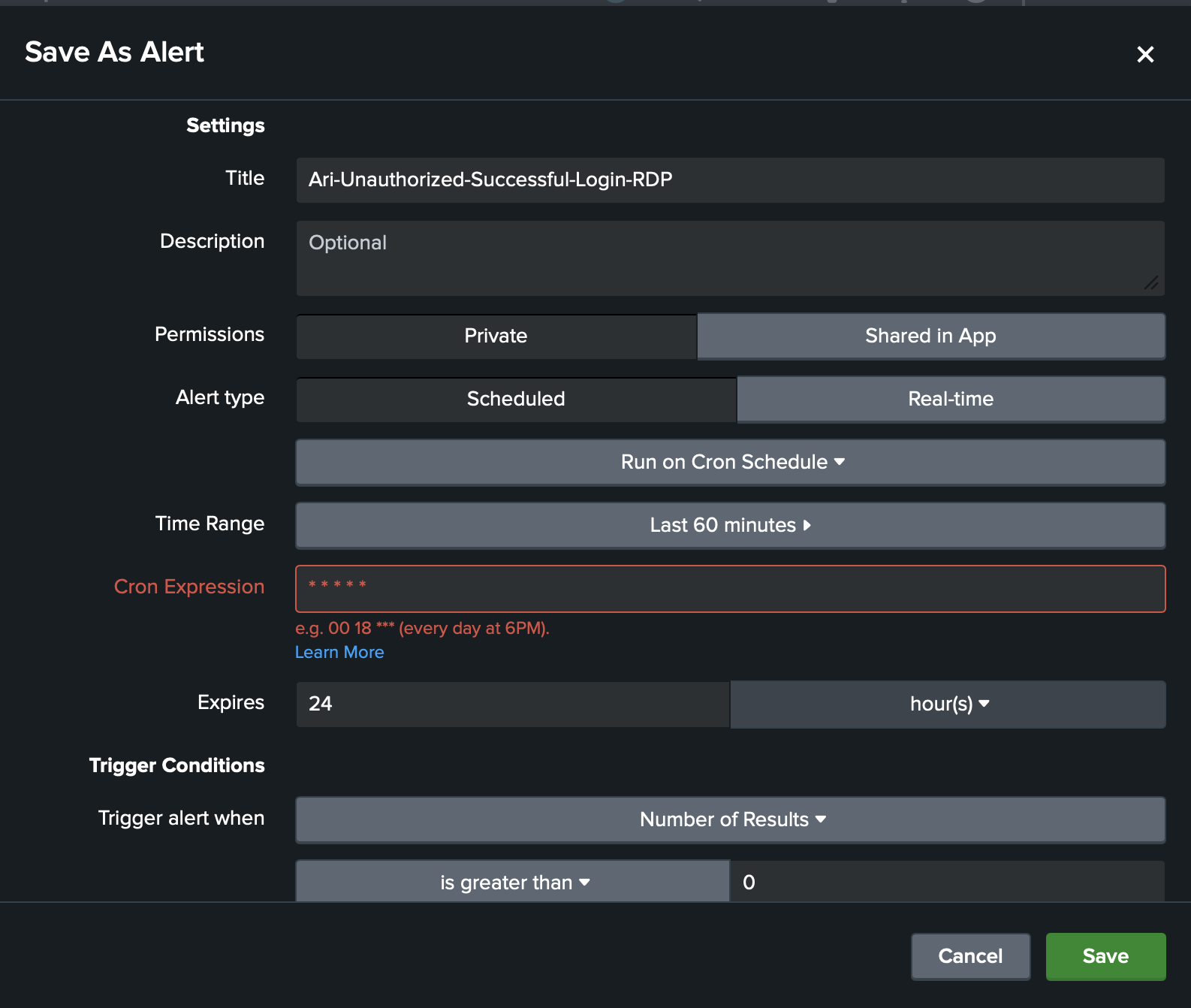 Save As Alert