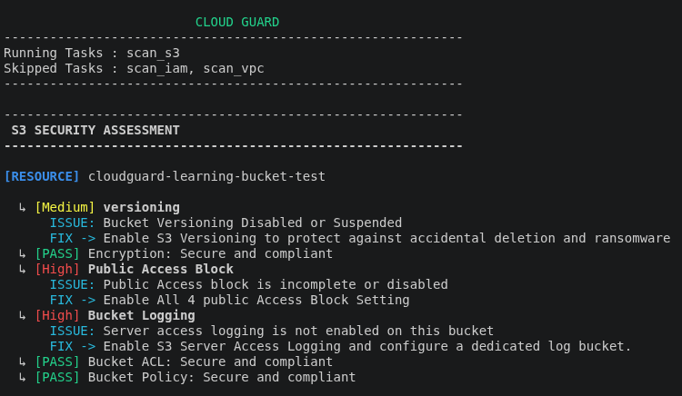 CloudGuard 扫描